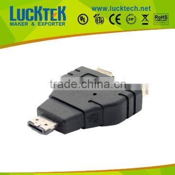 Sata to Usb Converter, Power ESATA (eSATAp) Male to 1 USB Female and 1 Esata Female photo-2