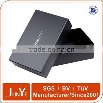 Lid and base high glossy leather products packaging box