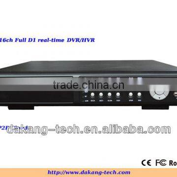 H.264 16ch Full D1 realtime DVR,p2p technology