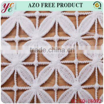 Fashion Hollow Out Squares With Herb in Water Soluble Fabric Embroidery for Dress photo-2