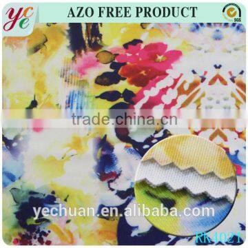 Polyester air layer different types of fabric printing for thermal underwear