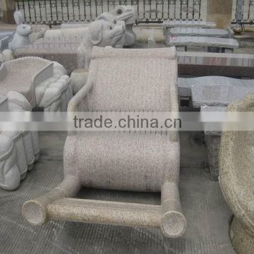 Garden stone bench