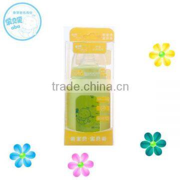 double glass bottle 2014 baby feeding bottle