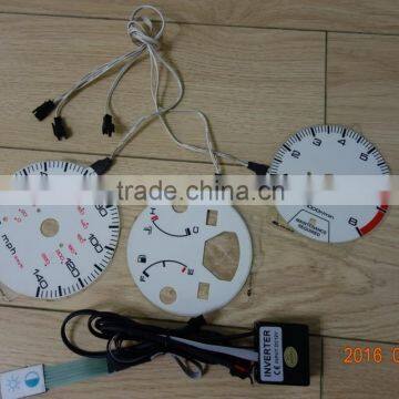 EL glow gauge / EL glow gauge / EL illuminated gauge / Flexible Neon Light Glow EL car gauge