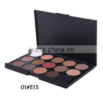 Newest Cheap Romantic Color Makeup Shinning Eye Shadow ,15 Colors Mixed Glitter Matte Eyeshadow Palette photo-2