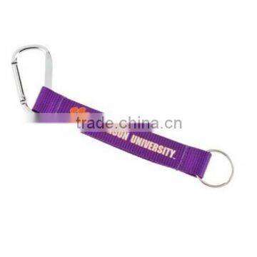 short carabiner strap with key ring to hold keys