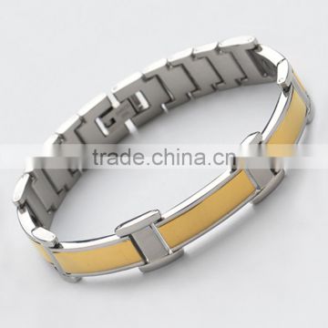 Stainless Steel Golden 4 Element Magnetic Bracelet