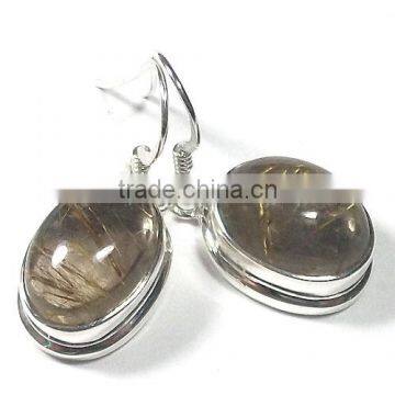 925 silver earrings drop earrings gemstone jewelry Handmade silver jewelry