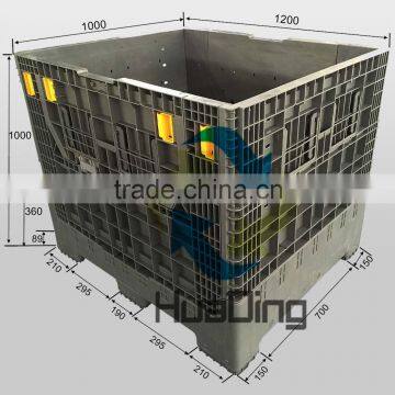 HDPE plastic collapsible bulk container