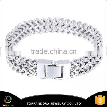 Hottest wholesale stainless steel alloy fashion charm bracelet