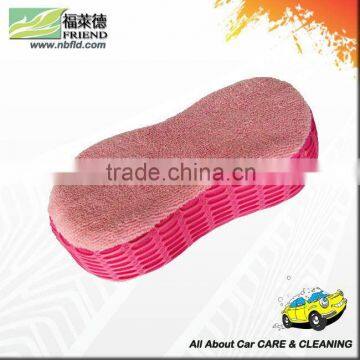 FB-S003 Terry Cloth Wash Sponge with Side Mesh