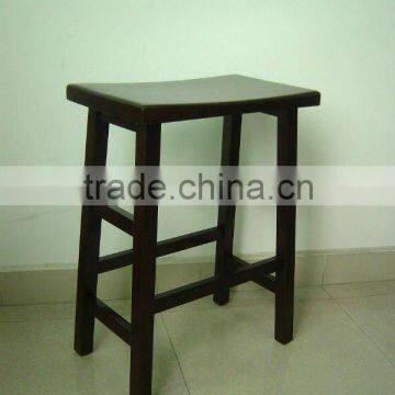 SD-04 Wooden saddle stool with wood seat