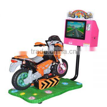 Fiberglass push kids coin operated motor game machine for amusement park