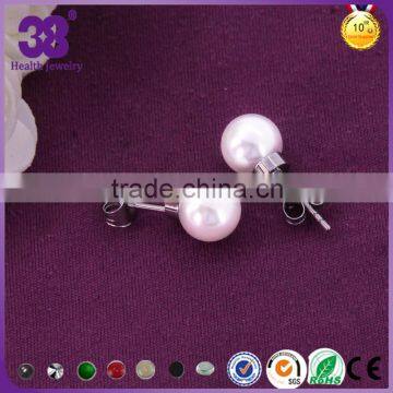 Silver jewelry magnetic Pearl Earring