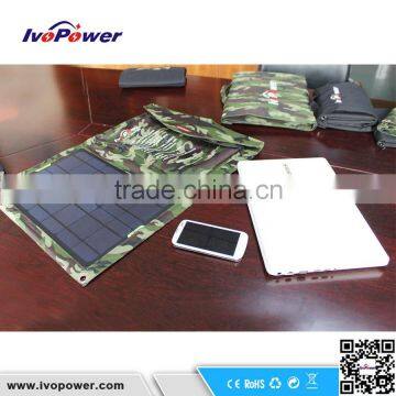 15W Mono Material Solar Panel Charger, Foldable Solar Charger For Mobile