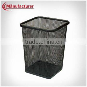 Durable Hotels Dustbin,Square Paper Bin/Metal Mesh Waste Paper Bucket Bin