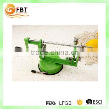 made in china hand operated 3 in 1 manual metal apple peeler slicer corer