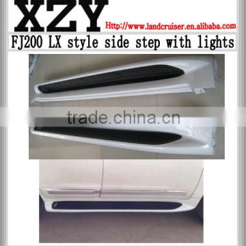 2014 lexus LX570 side step with lights ,running board with LED for lexus LX570,lexus LX570 running board