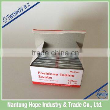 65mm x 30mm medical disposable povidone iodine prep pad
