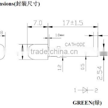 High Quality 546 Oval Type Lamp Led DIP LED RoHS and REACH Compliant photo-2