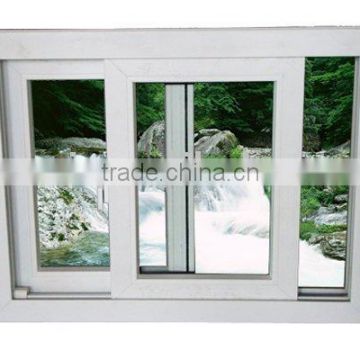 UPVC sliding window, Plastic sliding window, Vertical Sliding Window UPVC two panels horizontal open plastic sliding window