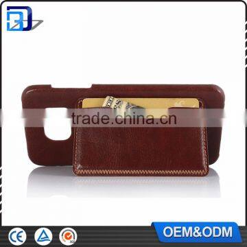 Hot ! Crazy Horse Pattern Leather Skin With Card Holder Stand Back Cover For Samsung Galaxy S7 Edge G935 Case Phone Accessories photo-5
