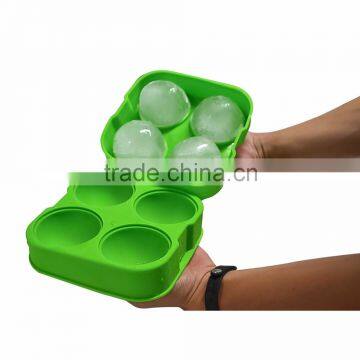 BPA Free Amazon Hot Selling Ice Ball 4 Capacity Mold Silicone Ice Ball photo-5