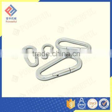 ZINC PLATED PEAR SHAPED SPRING SNAP HOOK