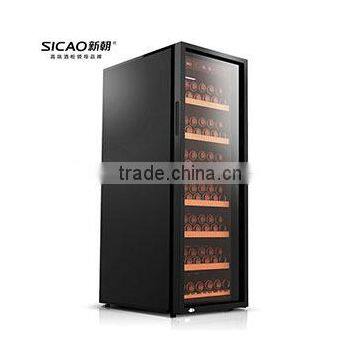 SICAO New Compressor Wine Cellar Cooler Double Layer Glass Door Wine Refrigerators With AC100~240V photo-6