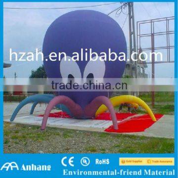 Purple Giant Inflatable Octopus Cartoon for Advertising Decoration