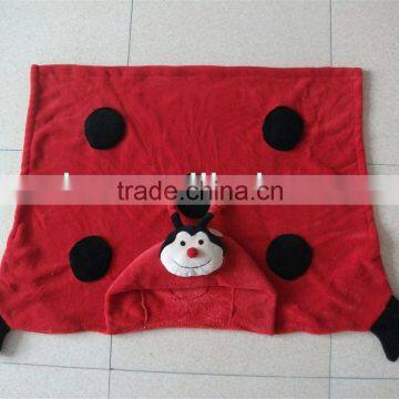 Plush animal shaped baby plush blanket