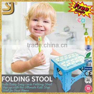 Plastic collapsible stool plastic folding fishing foot step stool