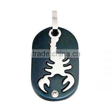 SRP0200 Cheap Scorpion Symbol Tag Pendant Custom Stainless Steel Tag Pendant