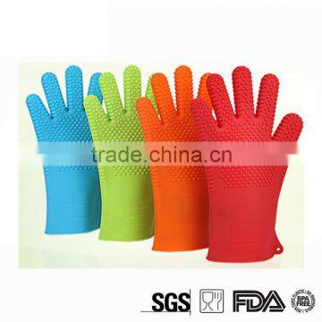 Heat New Arrival Resistant Cooking Baking BBQ Oven Pot Holder Kitchen Mitt Silicon Glove photo-5