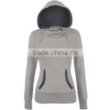 Custom ladies hoodie 80% polyester and 20% cotton in top quality