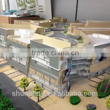 3D Maquette miniature architectural model with beautiful Lights