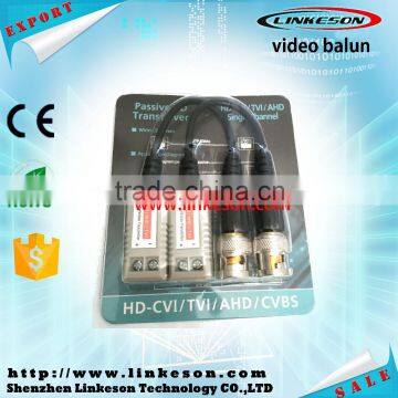 AHD CVI 1 channel CCTV BNC video balun with power