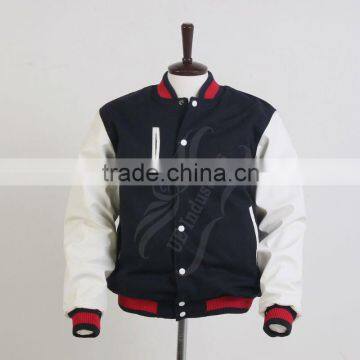wool/leather varsity jacket