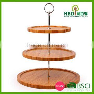 3 Layers Tiered Round Rotable Tray