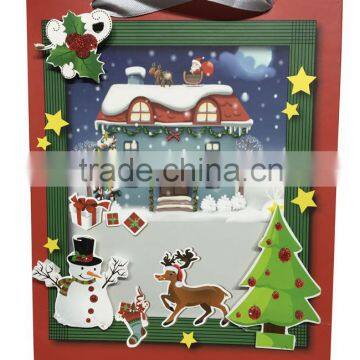 China Gift Paper Bag Manufactures Christmas Paper Package Bag photo-3