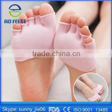 Toe Separating Socks Dry Forefoot Cracked Skin Moisturising Protector,gel half socks