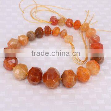 Fashion Agate Stone Beads Multi Color Agate Faceted Beads for Bracelet Necklace Jewelry Making photo-5