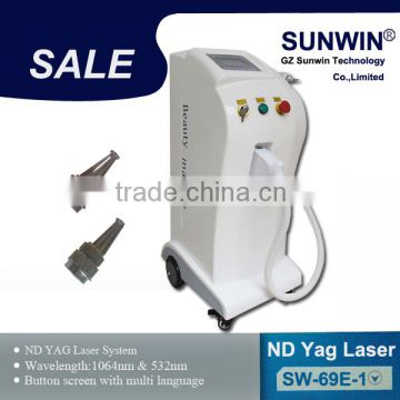 Quality guarantee 1064nm & 532nm nd yag laser tattoo removal