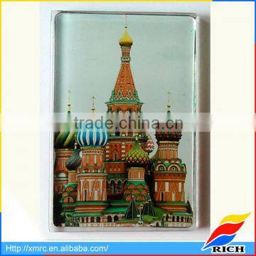 New design custom made souvenir glass fridge magnet collectors