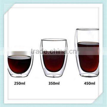 2016 Hot Sale Handmade Double Wall Glass Borocilicate Material Double Wall Glass for Coffee photo-2