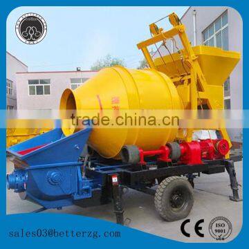 China famous concrete pump with mixer 30m3/h,40m3/h,60m3/h