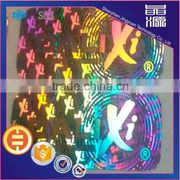 Invisible ink printing custom design holographic genuine sticker