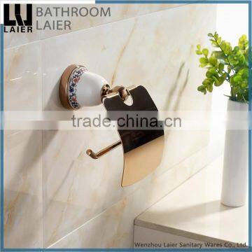 11733 online shopping rose gold finishing ceramic bathroom design toilet paper holder