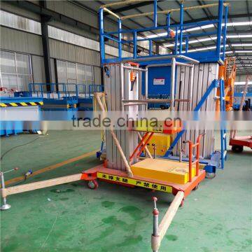 AWP 6M Telescope Man Lift Ladder / Vertical Aluminum Platform Lift