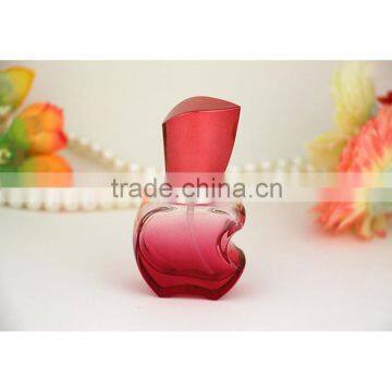 yiwu bitten apple shape pump sprayer 15ml crystal perfume glass bottle